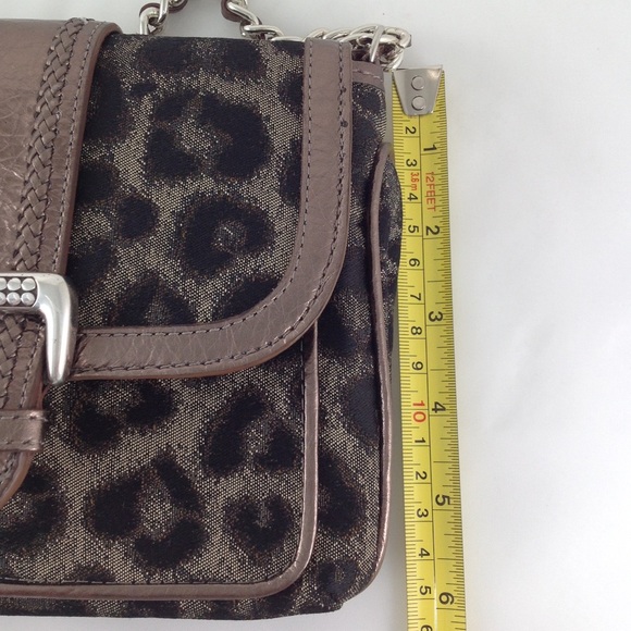 Brighton Leopard Canvas & Leather Crossbody Bag - Picture 11 of 11